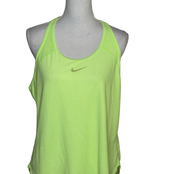Nike Dri Fit Women's Size Extra Large Bright Highlighter Green Tank Top Size XL - Picture 2 of 6